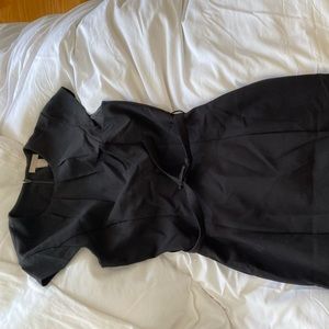 MIDI work dress with belt